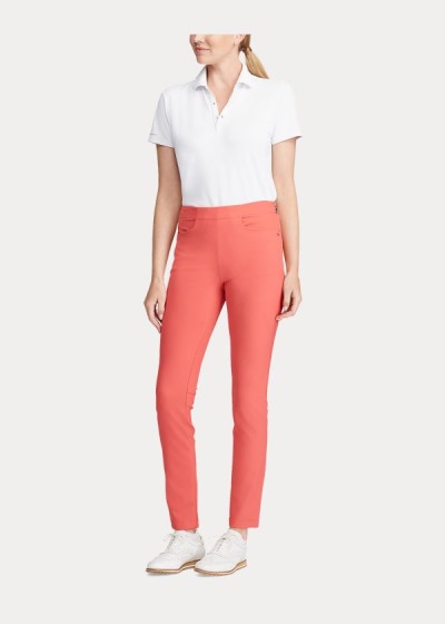 Pantalones Ralph Lauren Mujer Rojos - Stretch Athletic Golf - BATEW9253